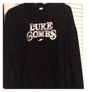 Black hooded sweatshirt from Luke Combs concert